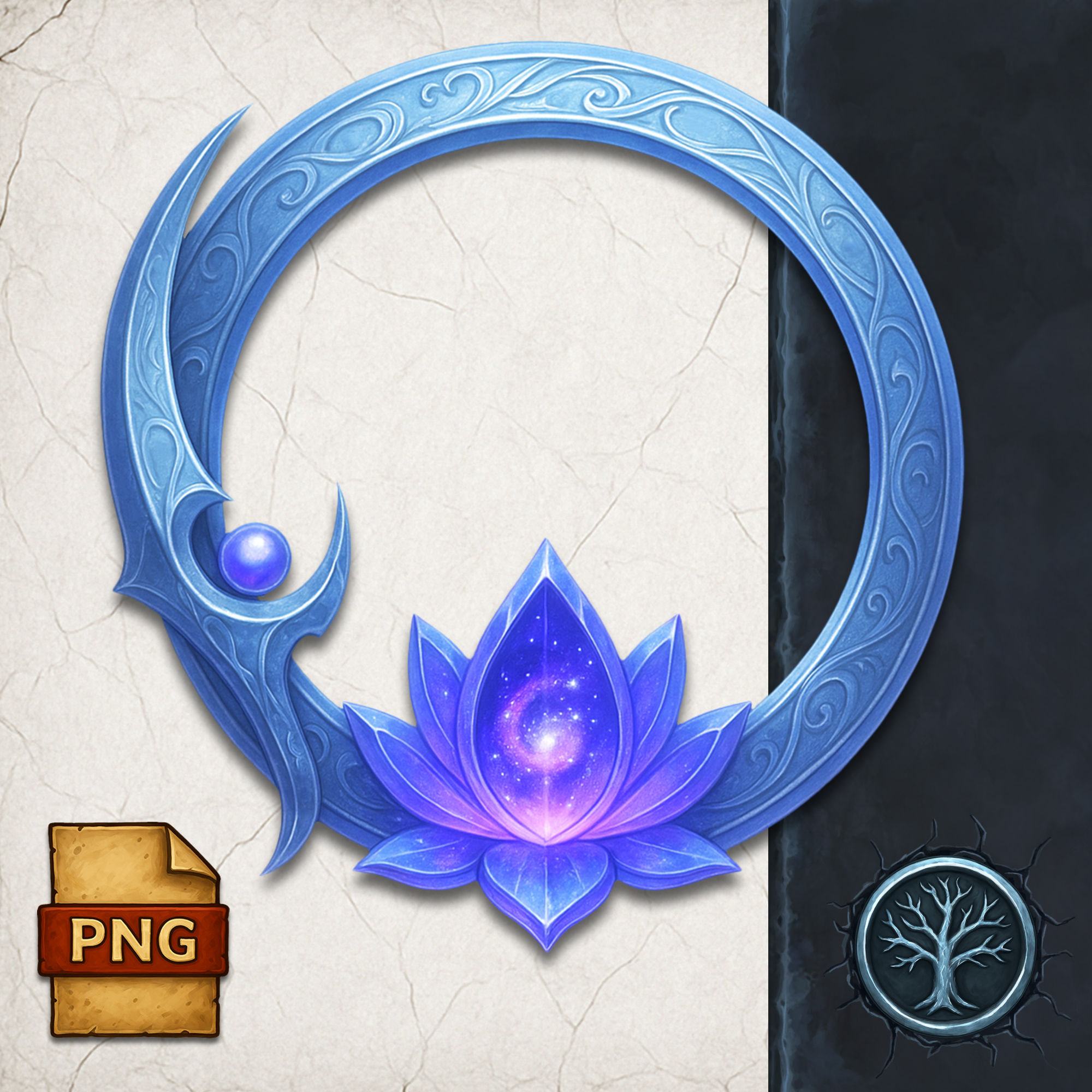 Star Elf Token Border – Fantasy RPG Frame for Character Portraits