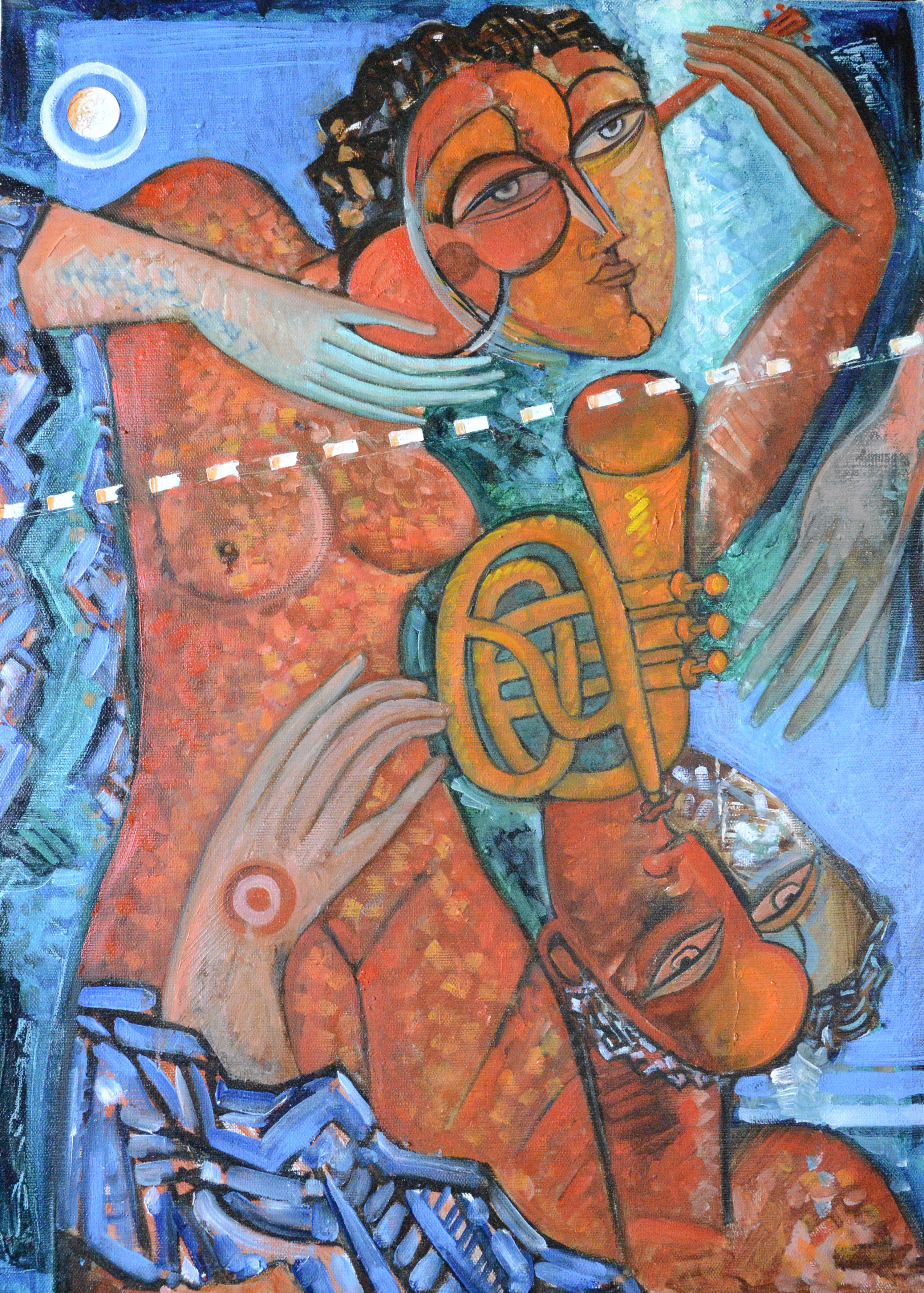 Musicians 20x27.5 inches,oil on canvas