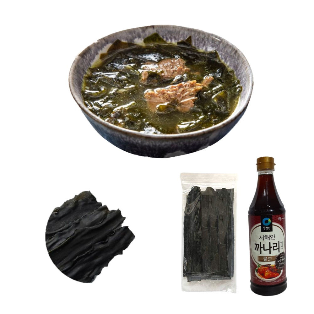 Pack Coreano 2pza Algas Kombu|Salsa de Pescado Kkanari