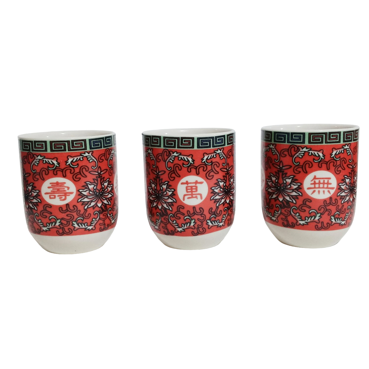 Pack Cuencos Para Infusion Oriental Flor Ciruelo 3pza