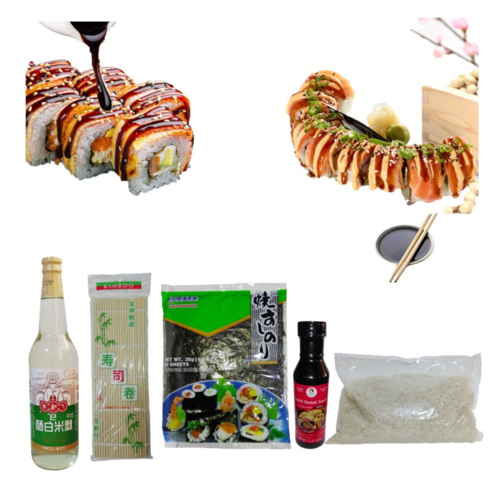 Set Makis 5pza Salsa Anguila|Nori|Arroz Glutinoso|Vinagre|Esterilla