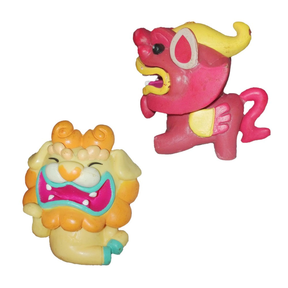 Llaveros Duo Amuleto Protector 2pza Leon Guardian Foo|Dragon Qilin