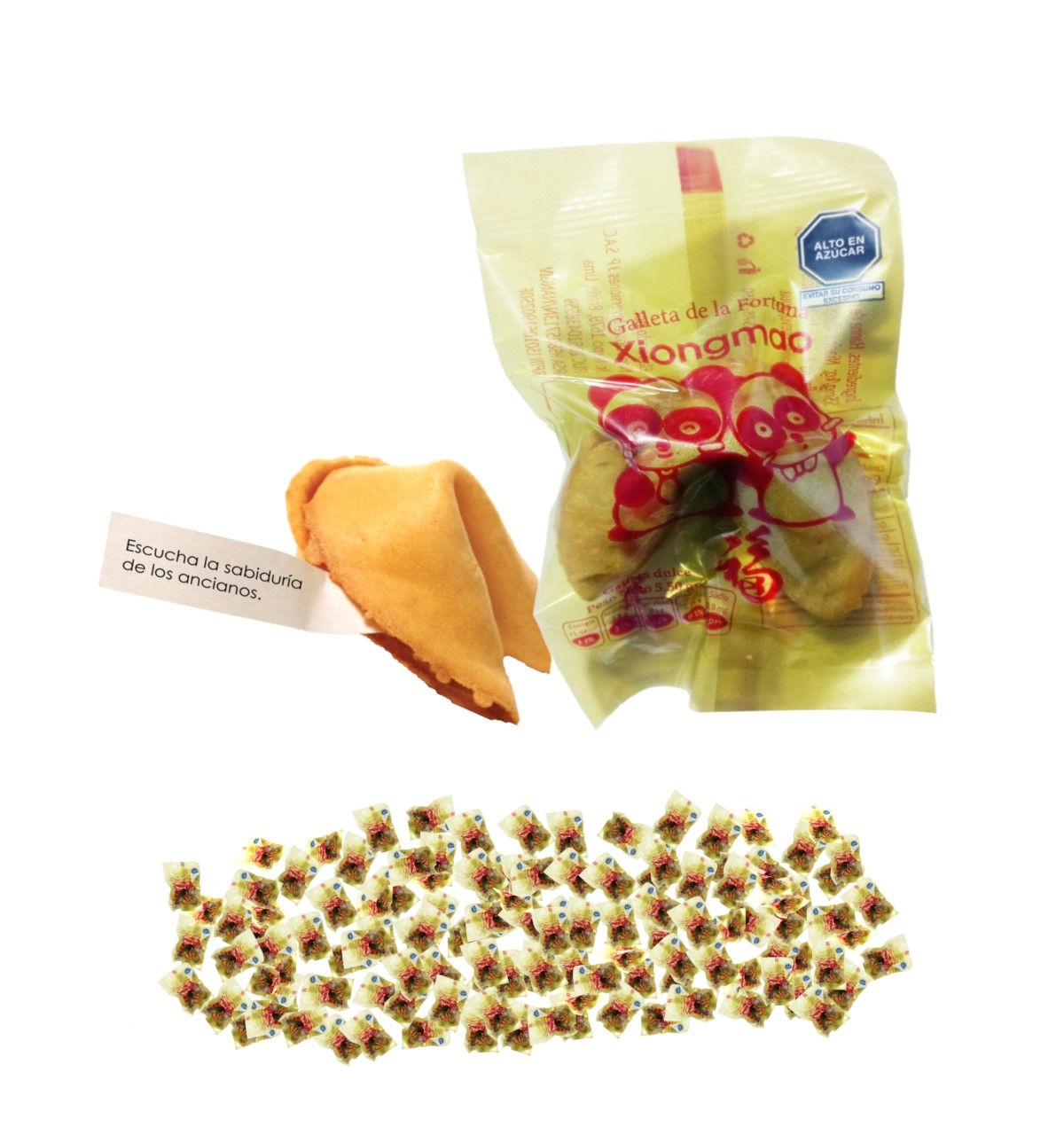 Galletas de la Suerte Lucky 100u Obleas con Frases de Fortuna