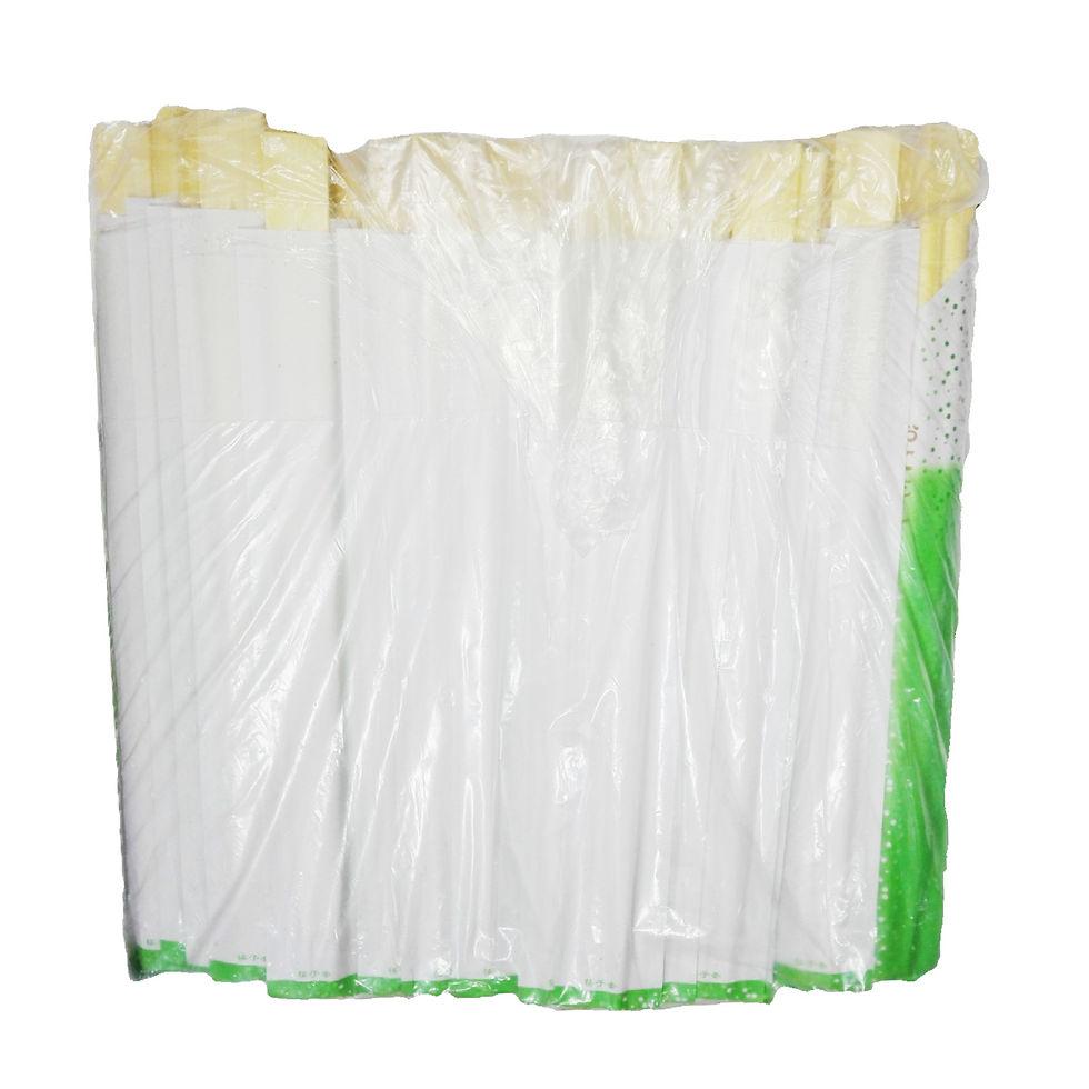 Thumbnail: Palillos Japones Bambu Descartable Puntos Verde 100par