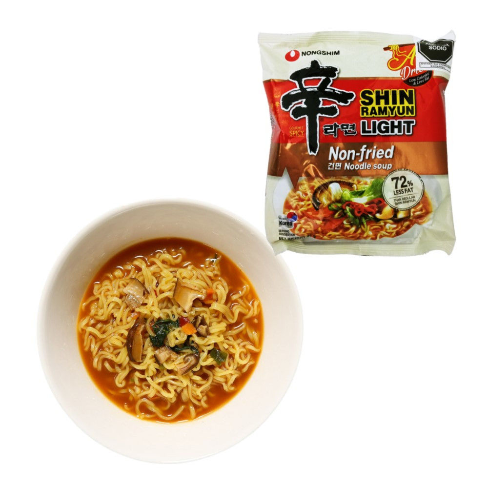 Fideos Ramen Shin Ramyun Light Sabor Picante No Frito 97gr Nong Shim