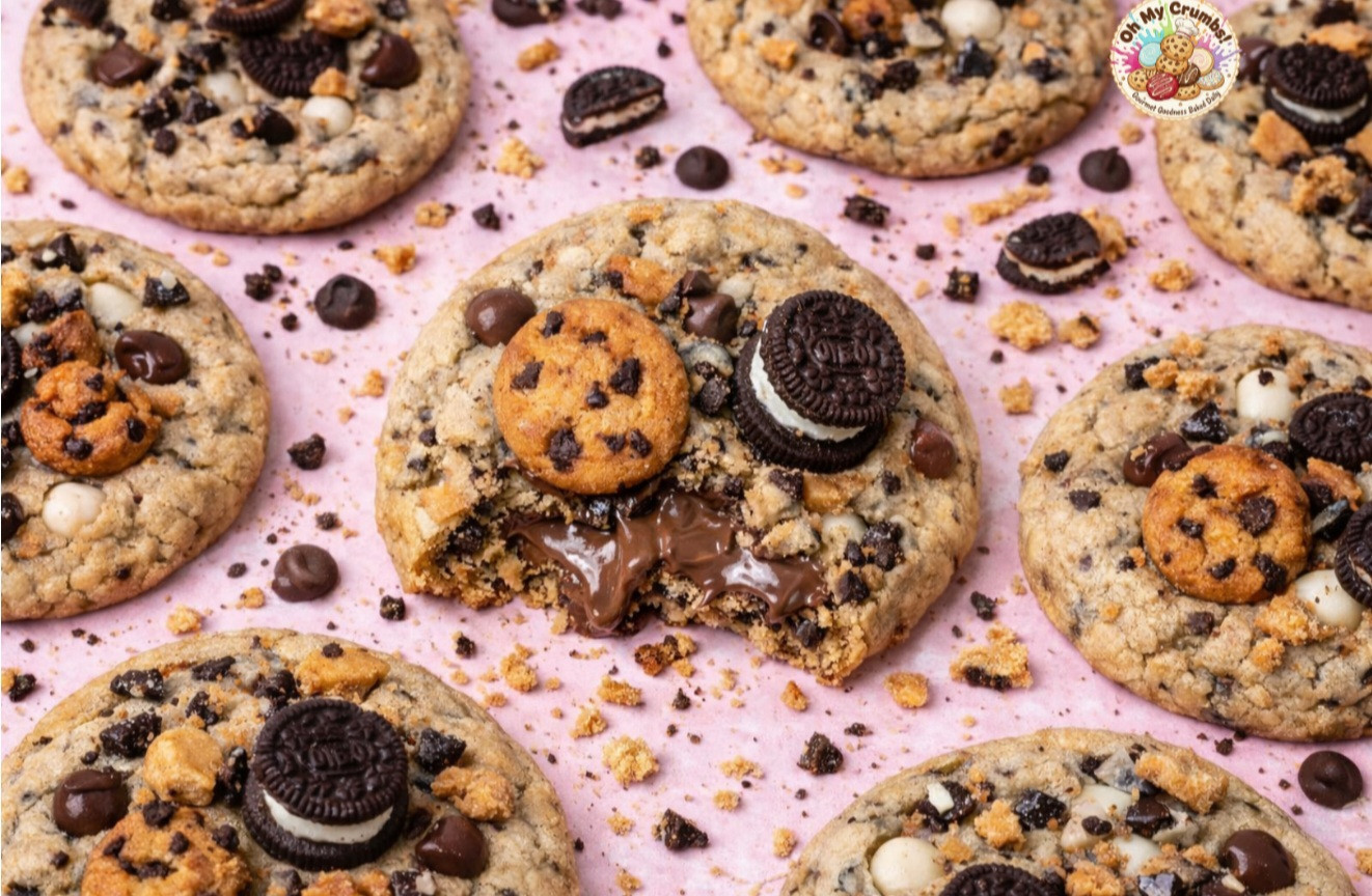 Nutella Stuffed Monster Cookie