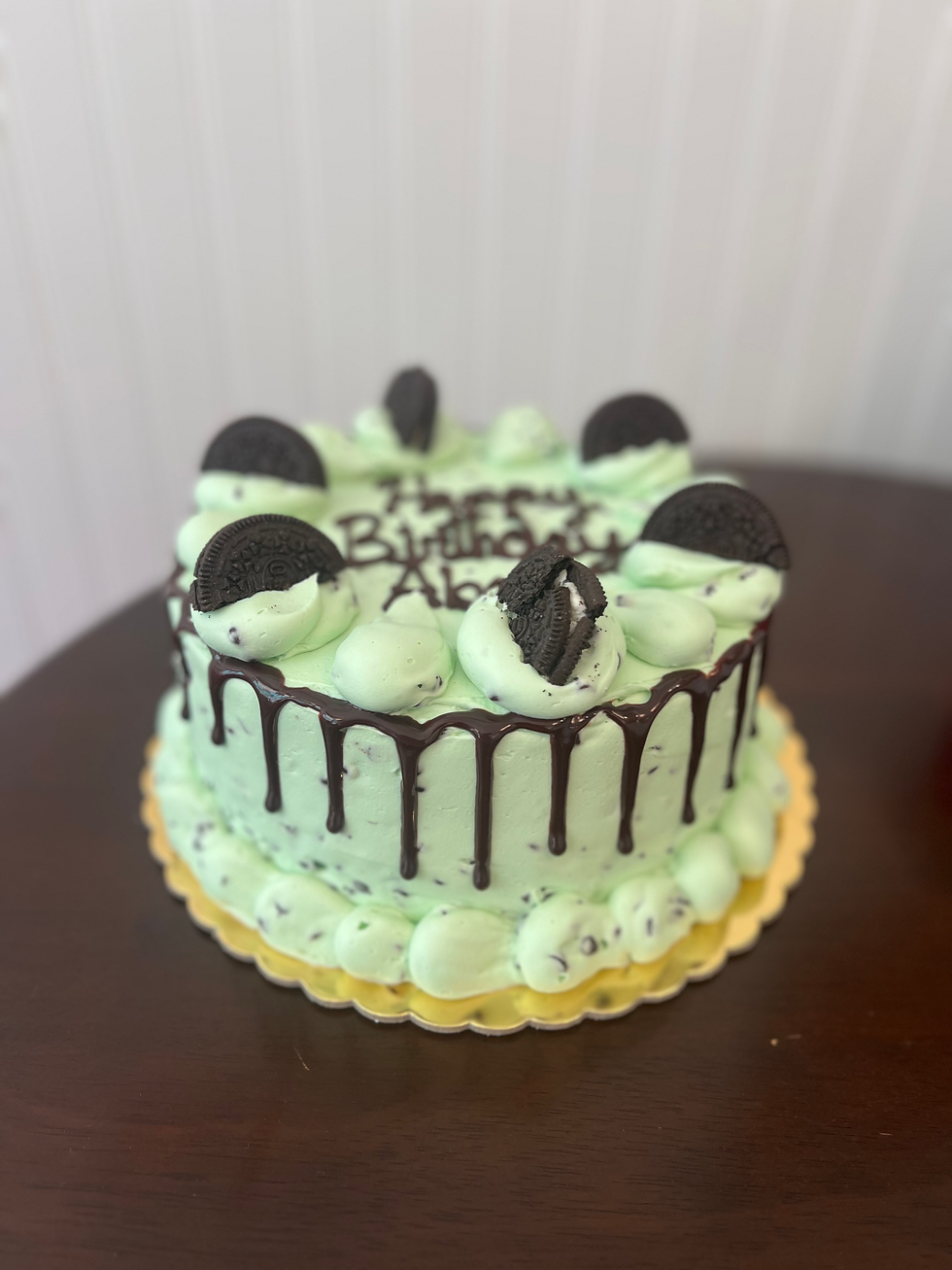 Mint chocolate chip cake 