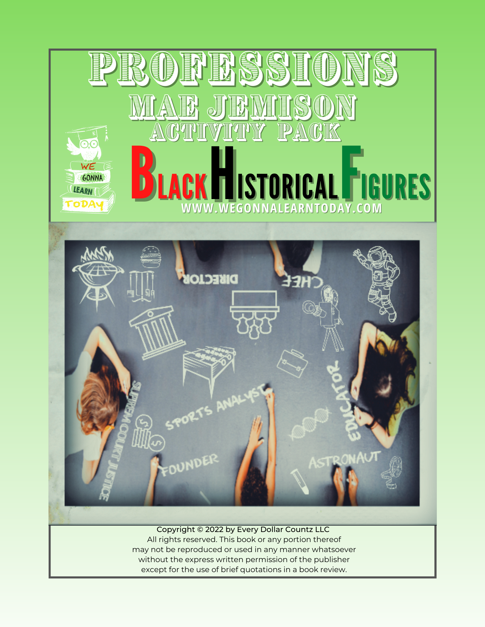 Activity pack  BHF Professions (Mae Jemison)