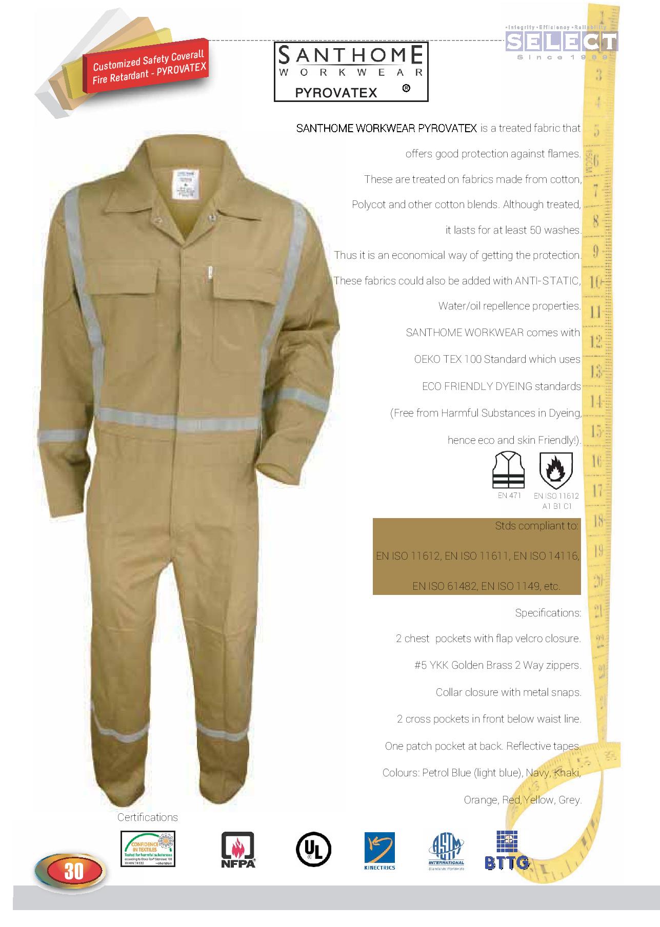 Coverall with Light Reflector Stripo