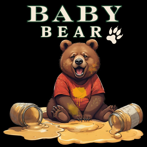 Baby Bear T-Shirt – Cute & Playful Bear Kids Tee for Little