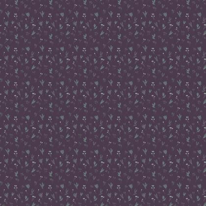 Purple Floral Branches Fabric