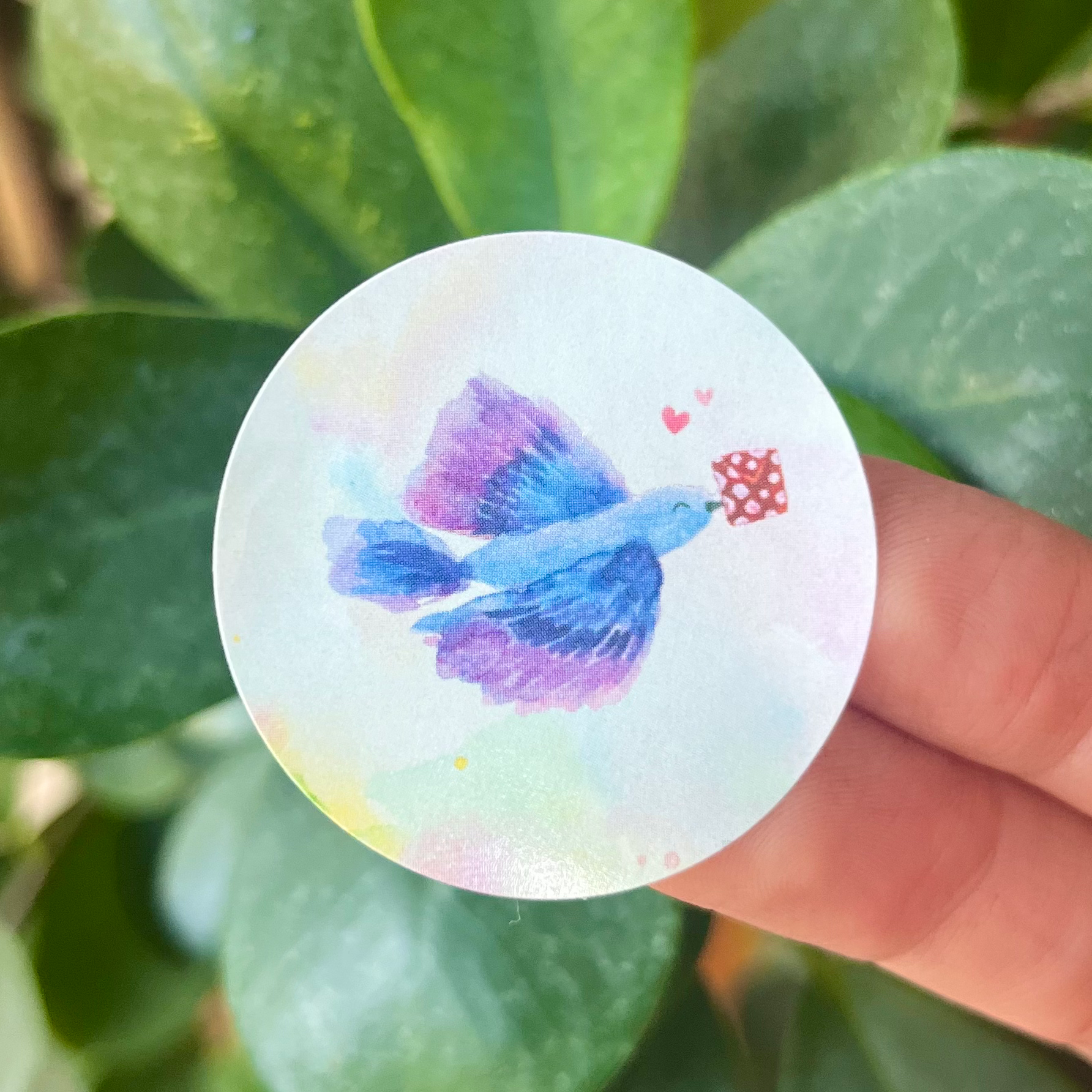 'Blauwe postvogel' Sluitzegel