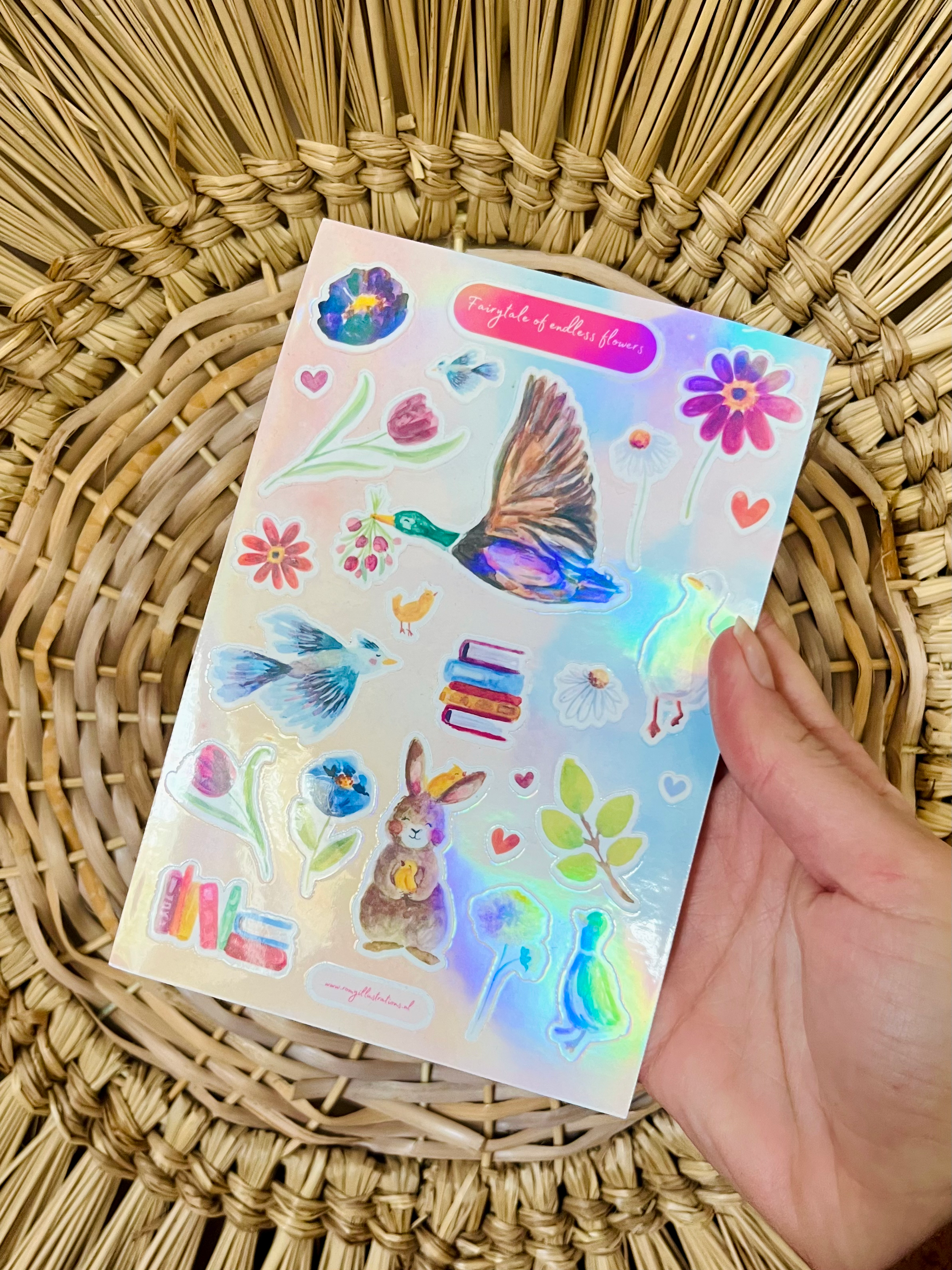 'Endless books' Stickervel A6