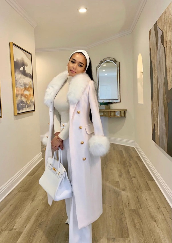 laduree vegan fur coat