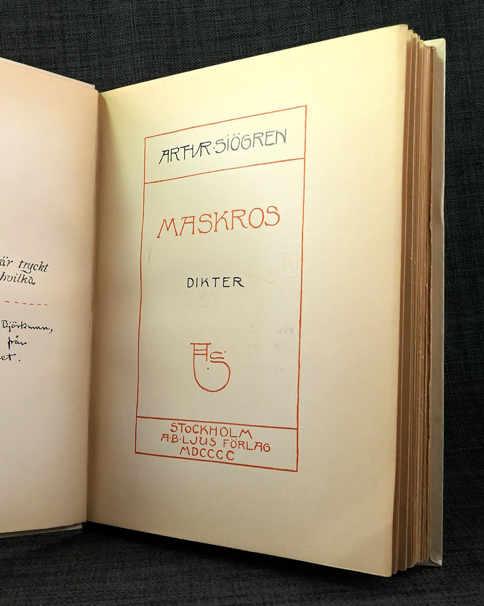 Thumbnail: Arthur Sjögren: Maskros (1903), med dedikation