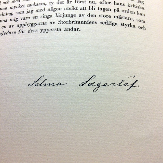 Thumbnail: Med 15 autografer - Lagerlöf m fl