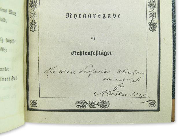 Thumbnail: Oehlenschläger, med dedikationer till Atterbom
