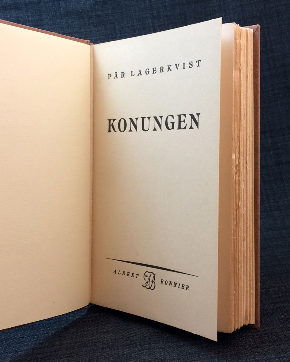 Miniatyrbild: Pär Lagerkvist, med dedikation