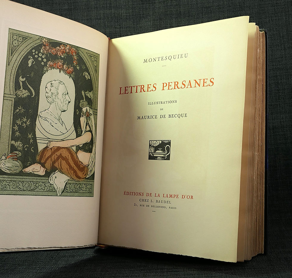 Thumbnail: Montesquieu: Lettres Persanes, with 30 colour engravings