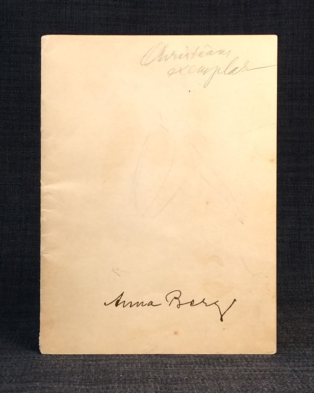 Thumbnail: Anna Berg. Minnesutställning, 1953