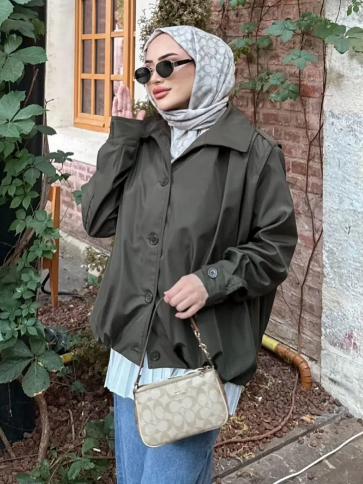 Zara Bomber Trençkot DŞ100237 – Koyu Haki