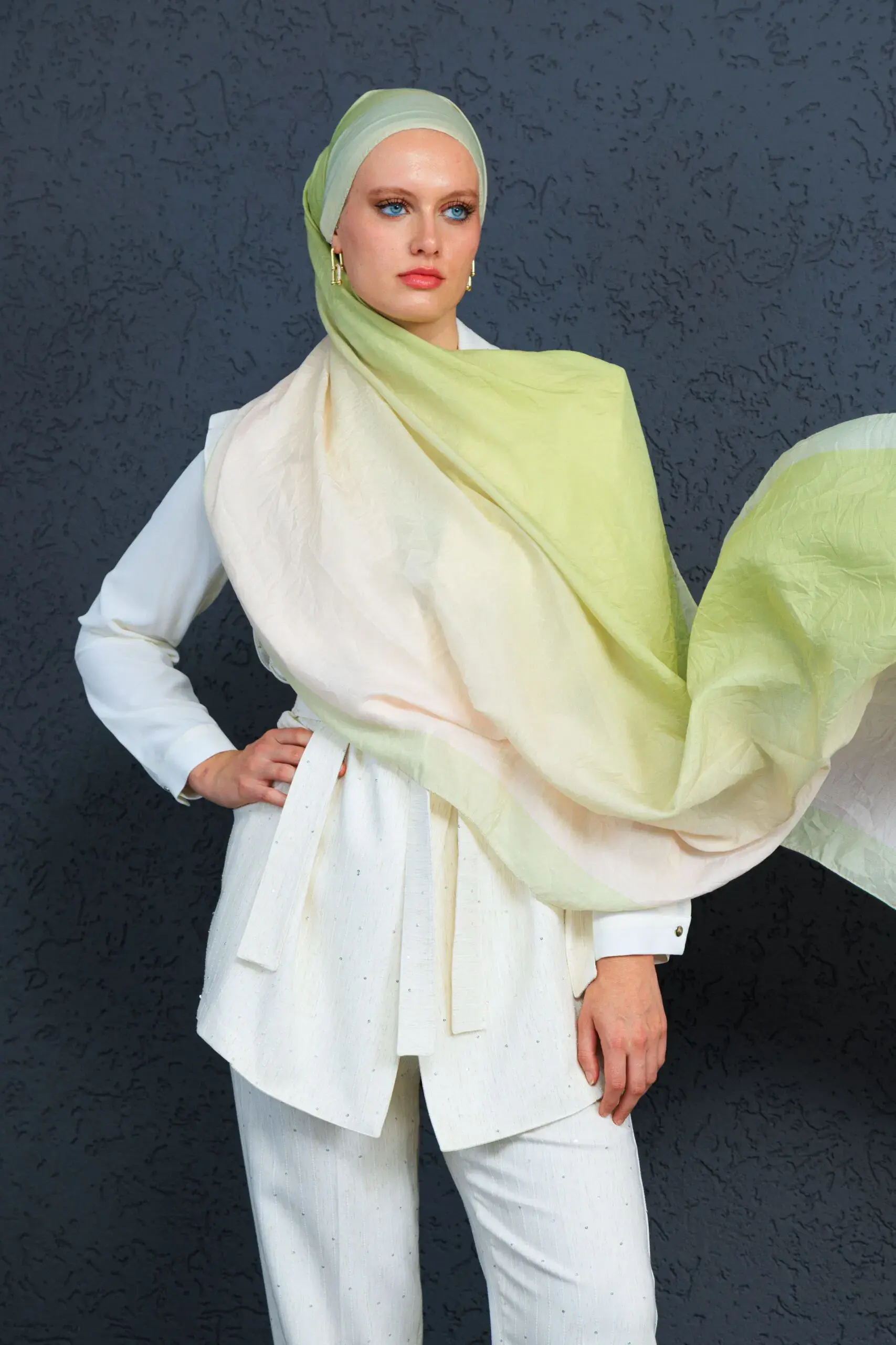 Lodos Şal Serisi- Z-2240 – V-17 – Zeytin Yeşil