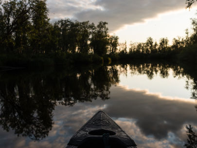 Paddling down the Pöyris river