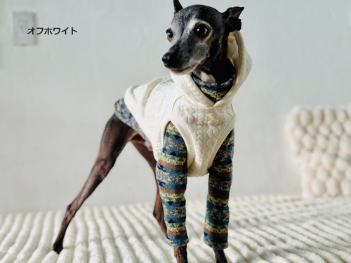 アラン風キルトニットのベスト | BAMBI MISHIN