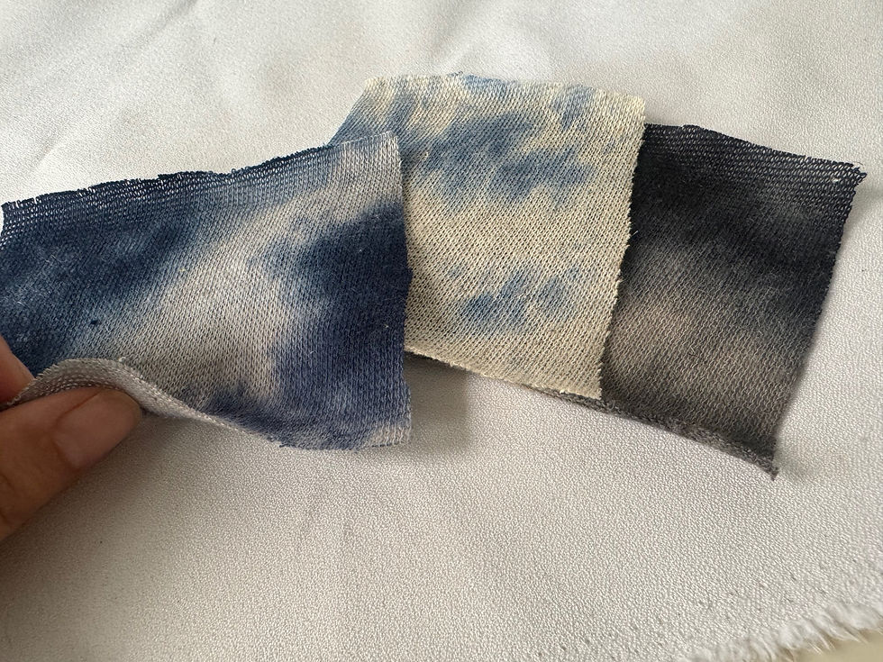 サムネイル： リネンとコットンの渋カラータイダイシャツ