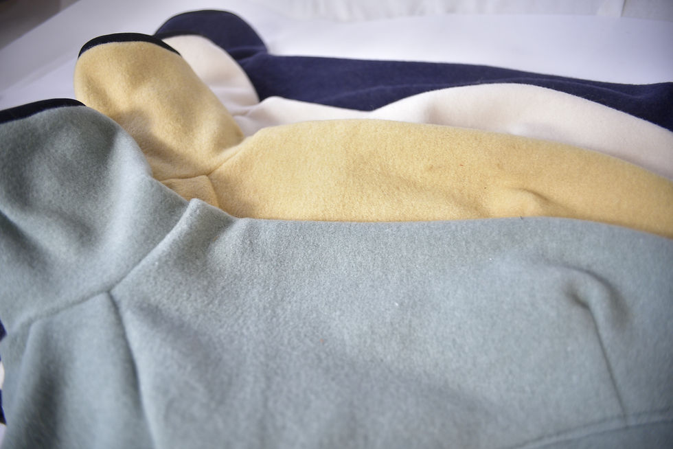 サムネイル： レーヨンメルトンフリースのパイピングプルオーバー