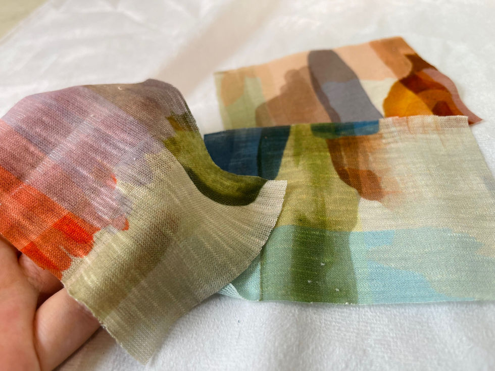 サムネイル： ほんのり透け感 パレット絵画シャツ