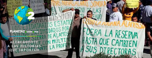 Campesinos protestan para que la Semarnat les permita realizar trabajos de minería en una ANP… ¿dónd