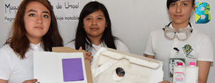 Alumnas del IPN crean máquina que recicla y transforma el unicel en pegamento