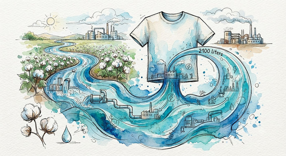 El costo oculto de lo que vistes: ¿Vale realmente la pena? 2,700 litros por una playera de algodón