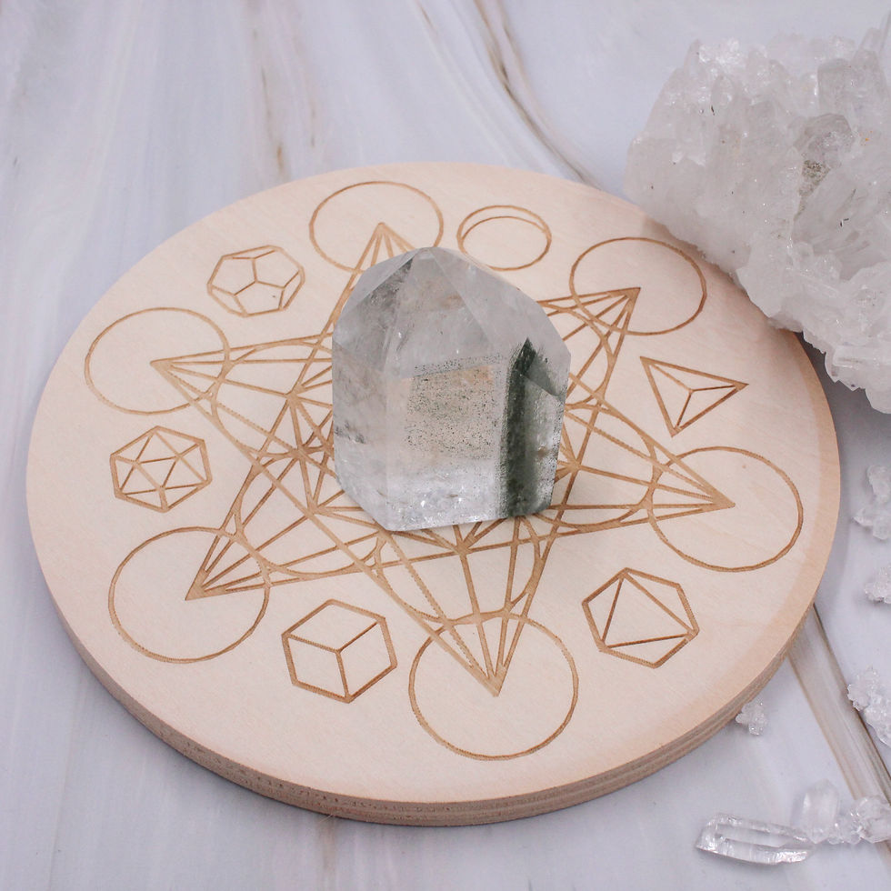 Miniature : Pointe cristal Quartz Chlorite
