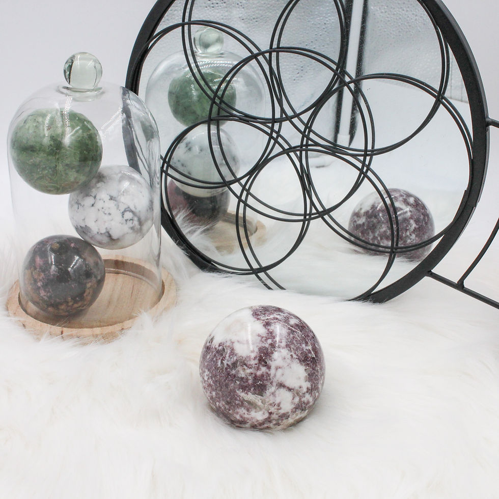 Miniature : Sphère en Lépidolite