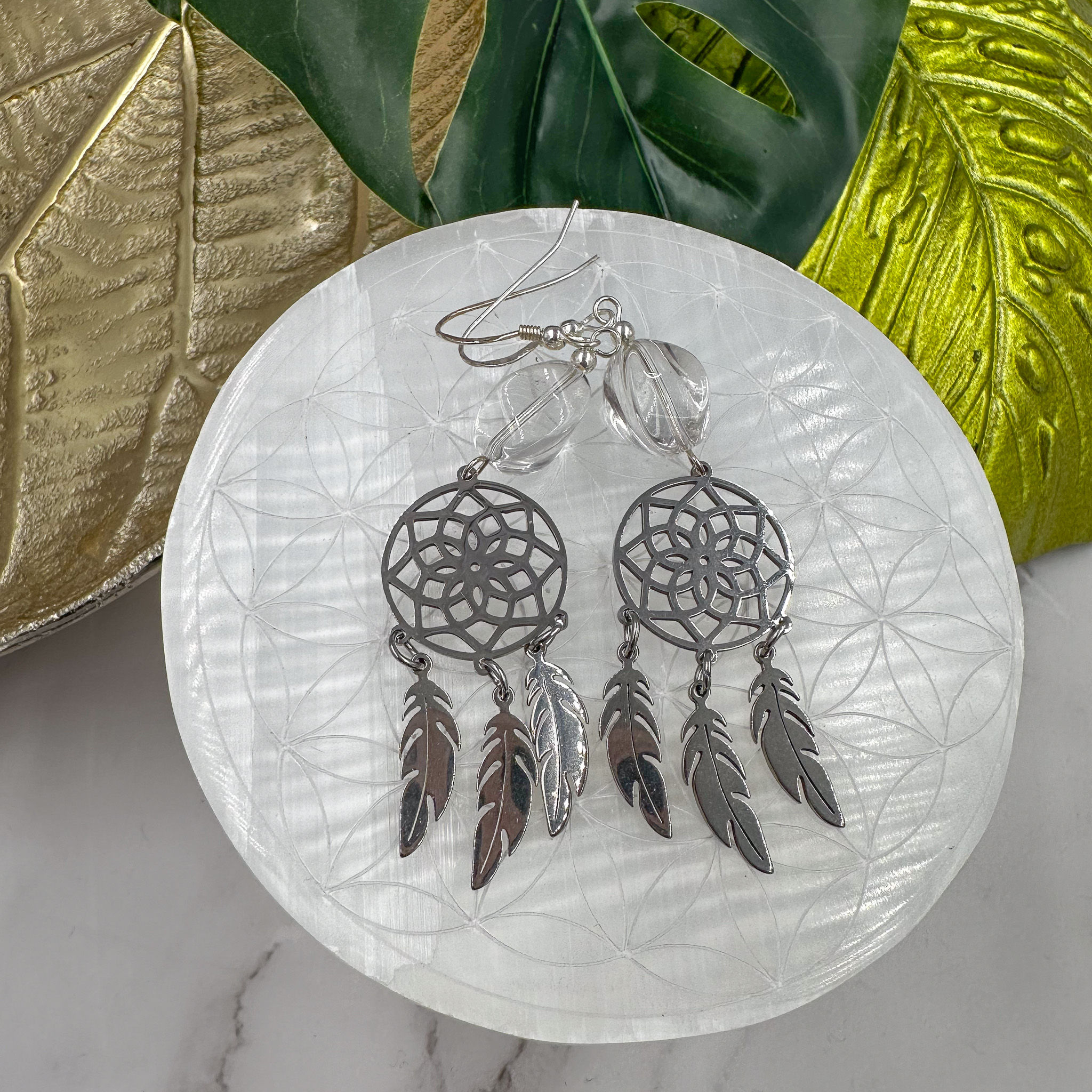 Boucles Dreamcatcher Cristal