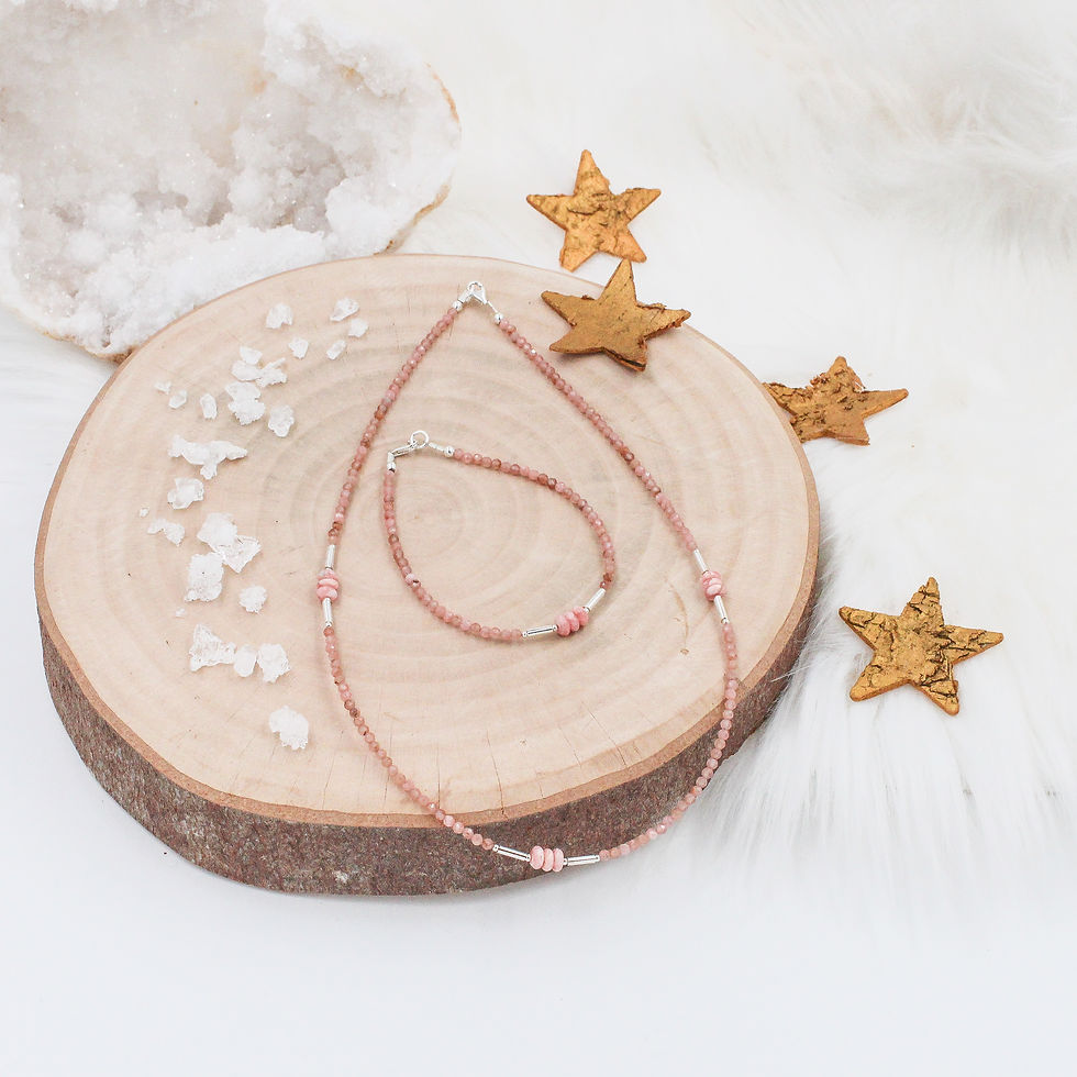 Miniature : Collier prestige Rhodochrosite