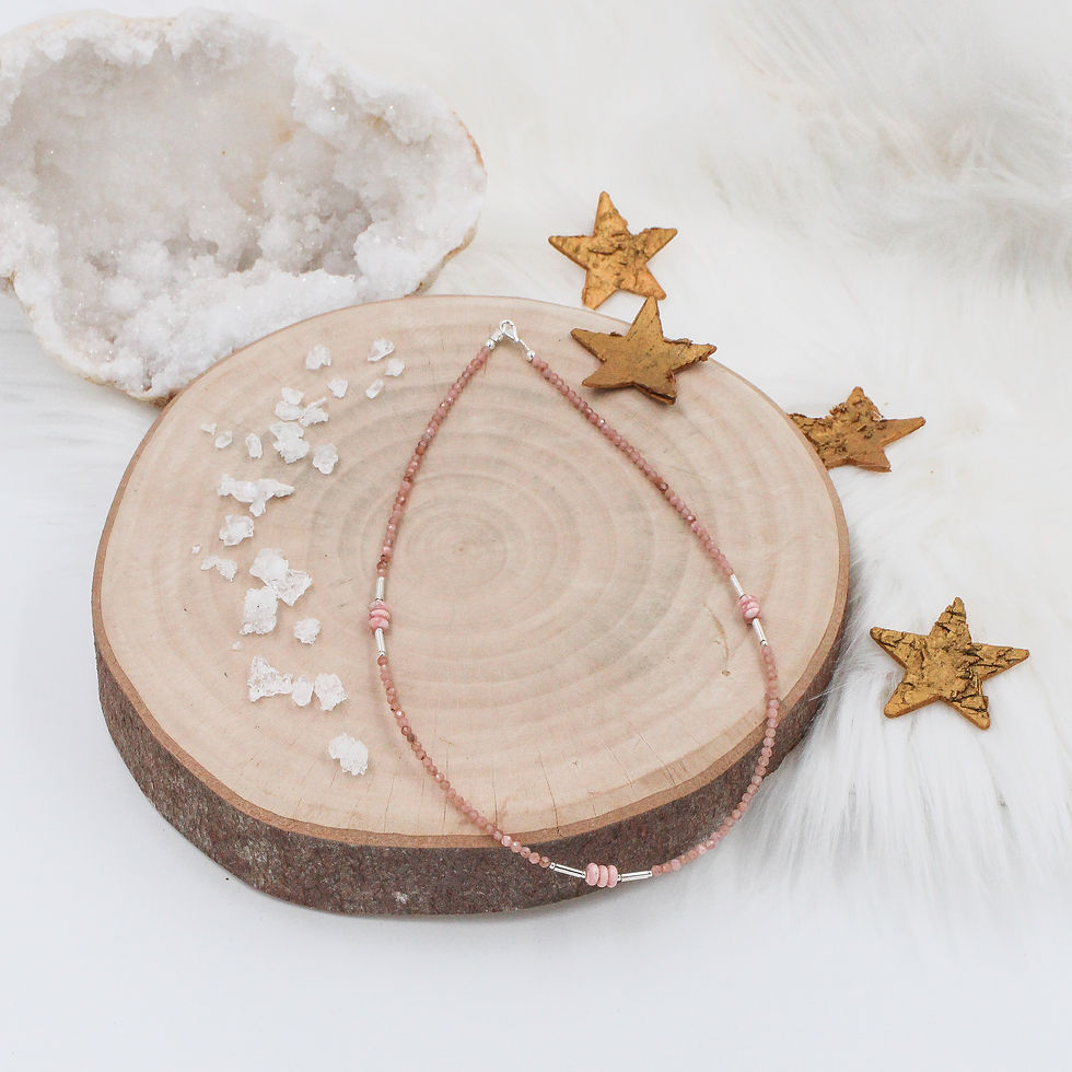 Miniature : Collier prestige Rhodochrosite