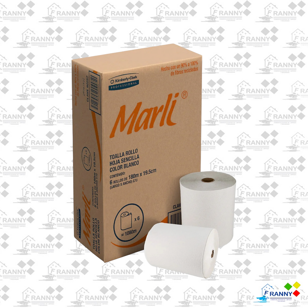 Caja de toallas de mejilla Marli con rollos