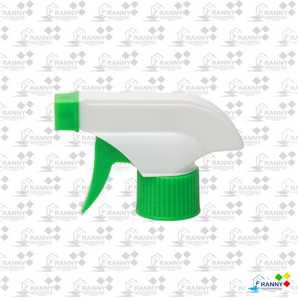 Pulverizador de gatillo blanco y verde