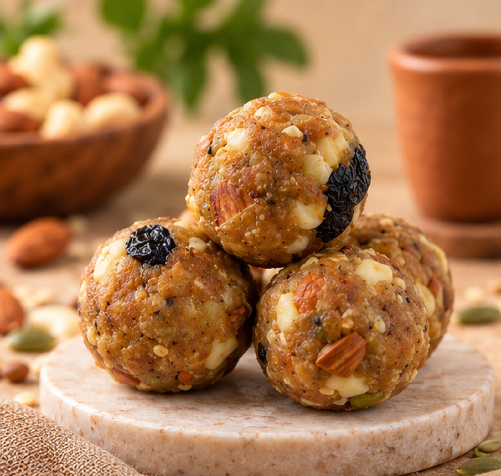 Traditional handmade dink ladoo