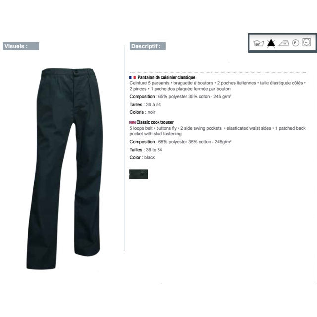 Miniature : PANTALON DE CUISINIER MARMITON