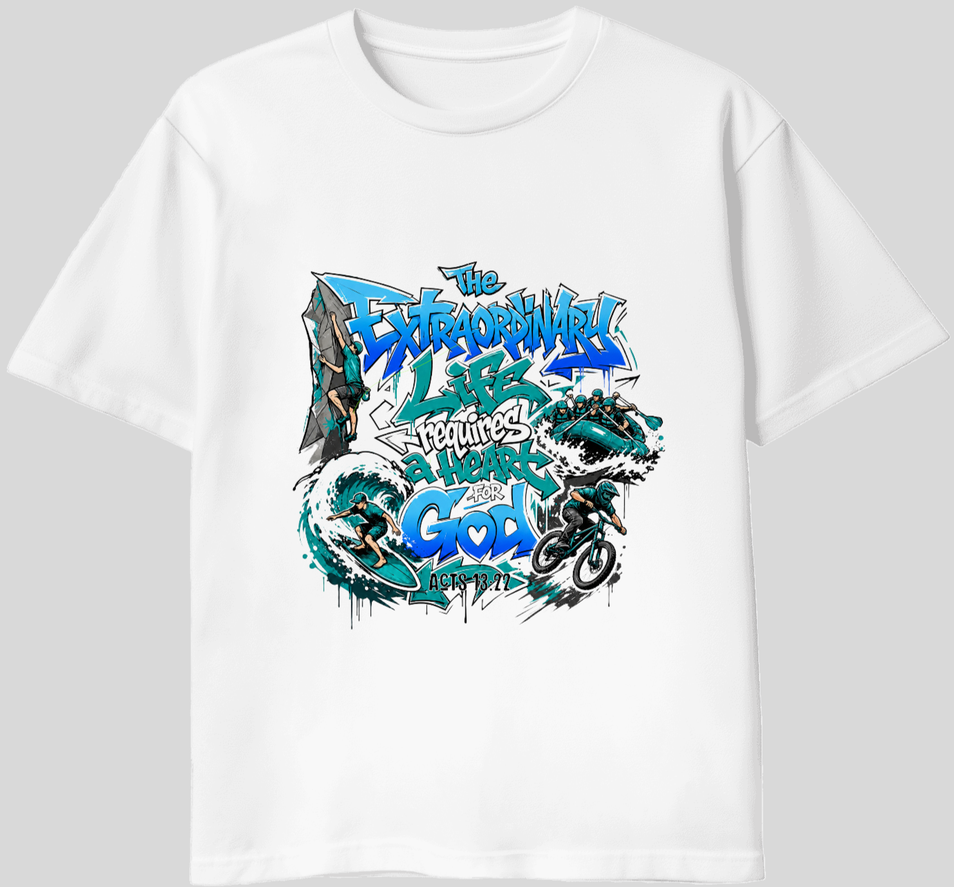 "Extraordinary Life_Street" Custom Crafted T-Shirt