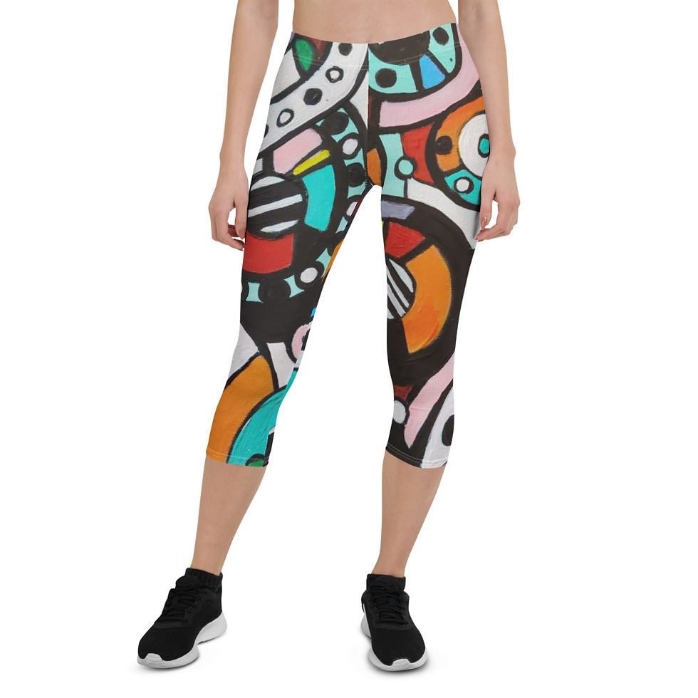 Capri Leggings-Abstract I