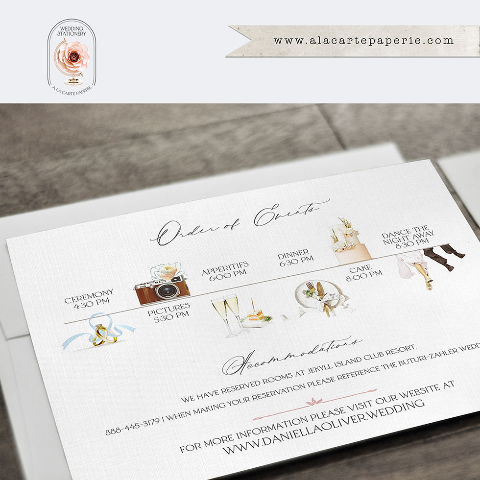 Thumbnail: Jekyll Island Georgia Cherokee Cottage Wedding Invitation Watercolor Set