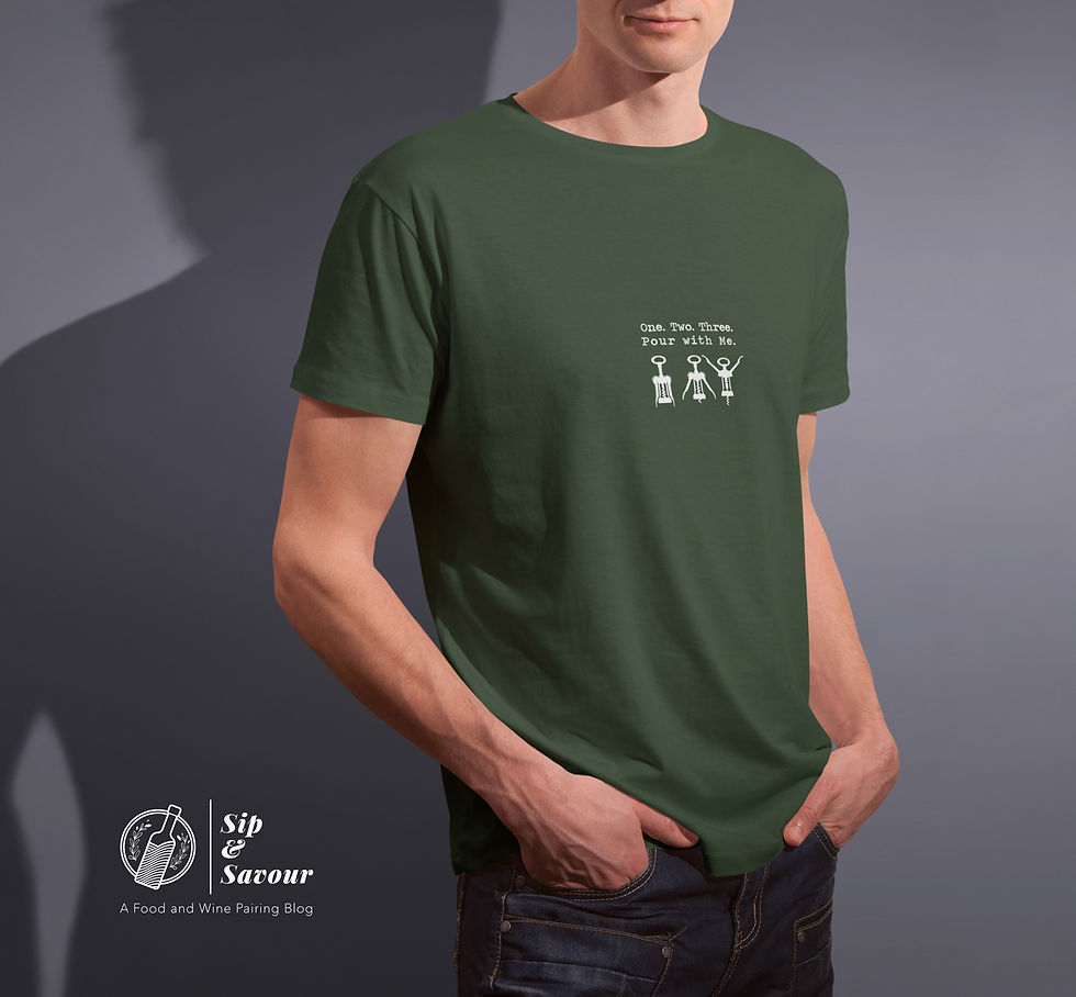 Thumbnail: Wine Lover T-Shirt: One. Two. Three. Pour with Me.
