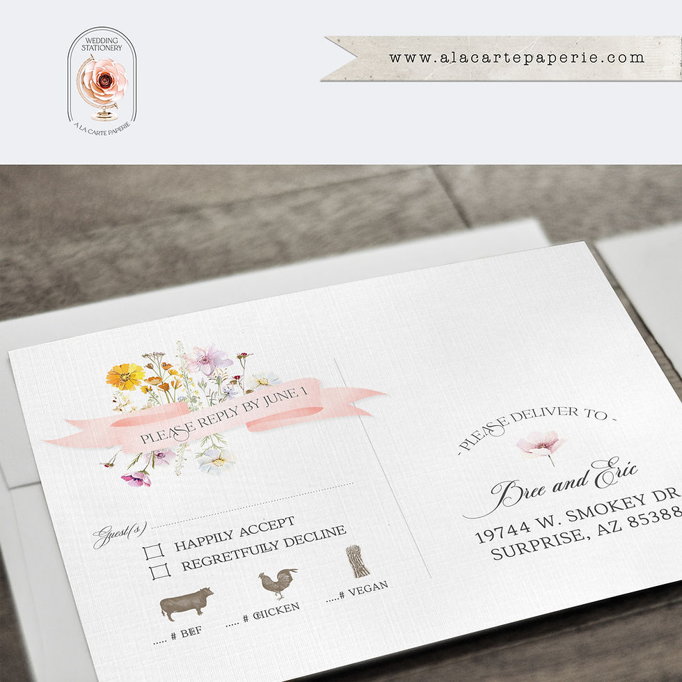 Thumbnail: Flagstaff Arizona AZ Watercolor Illustrated Destination Wedding Invitation Set