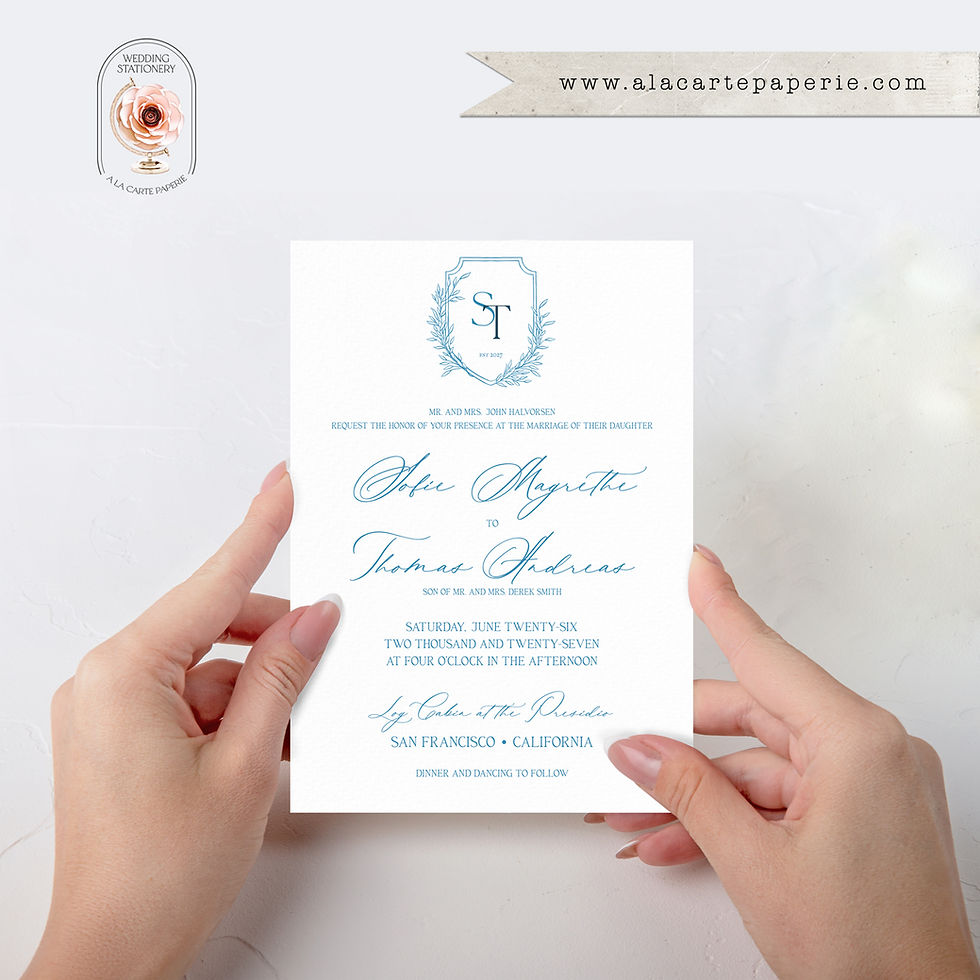 Thumbnail: San Francisco California Watercolor Illustrated Destination Wedding Invitations