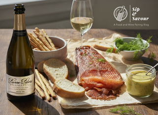 A Christmas Cure: Salmon, Sake, and Champagne